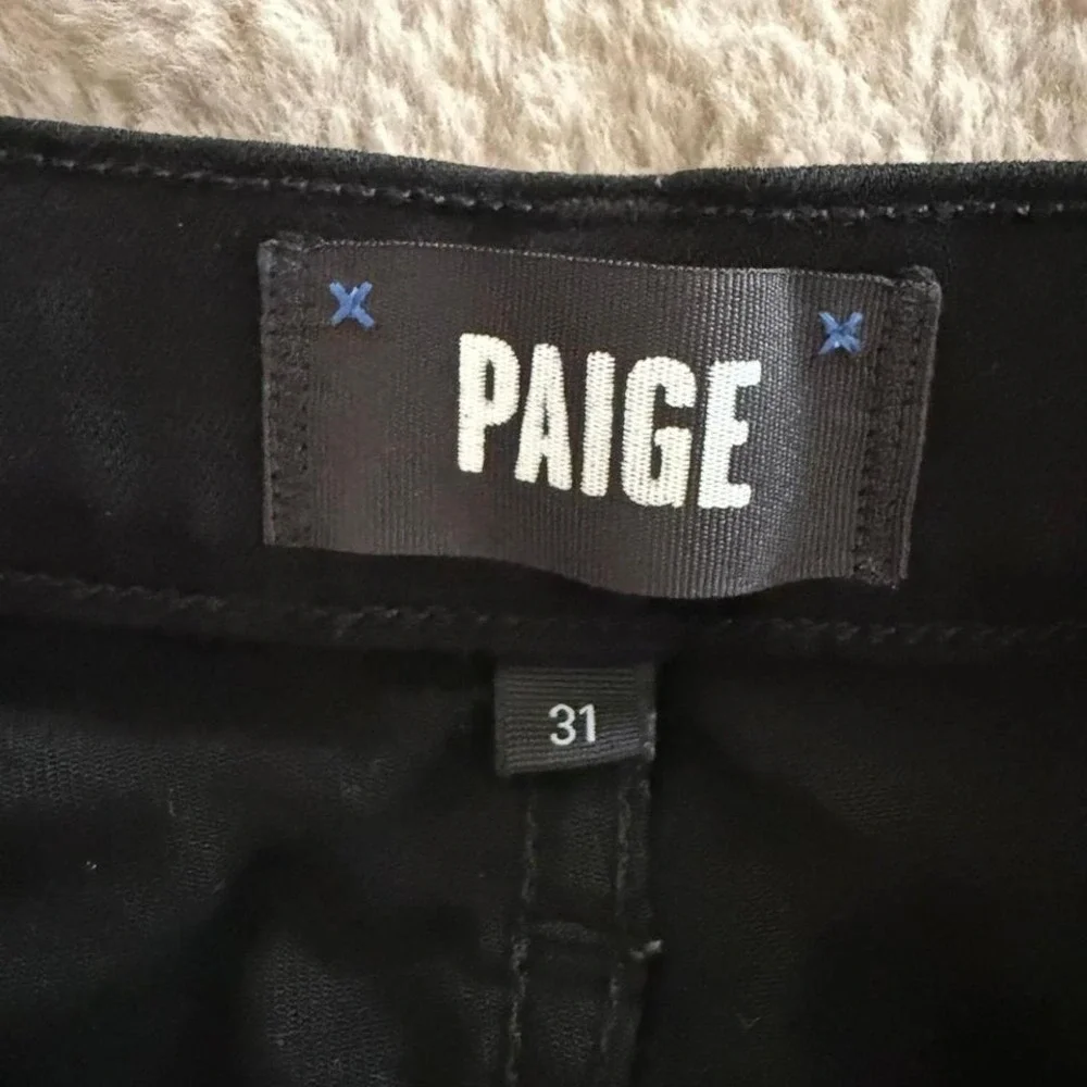 Paige Jeans Mens Size 31x29 Black Lennox Slim Fit Stretch Classic Preppy‎